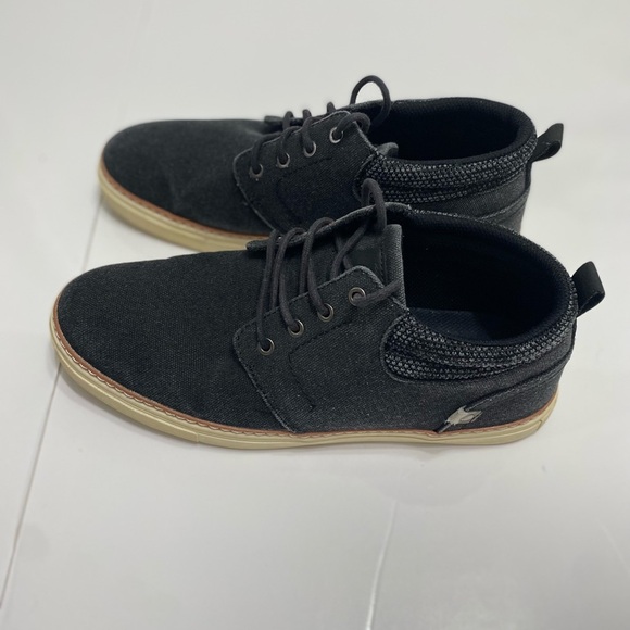 Men's Black Canvas Shoes - Picture 2 of 4